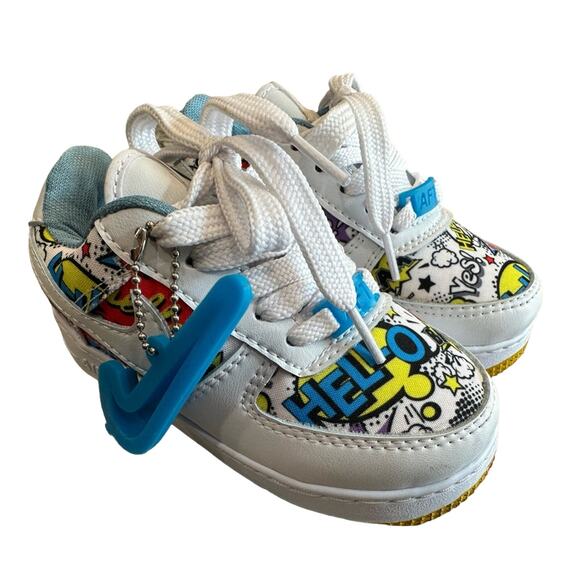 7C Toddler Nike Air Force 1 Custom Graffiti Comic Pop Art | ONE OF A KIND - Picture 11 of 15